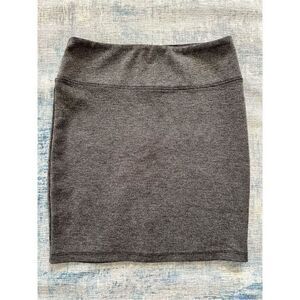 Xhilaration Heathered Gray Pencil Mini Skirt w Back Zip XS